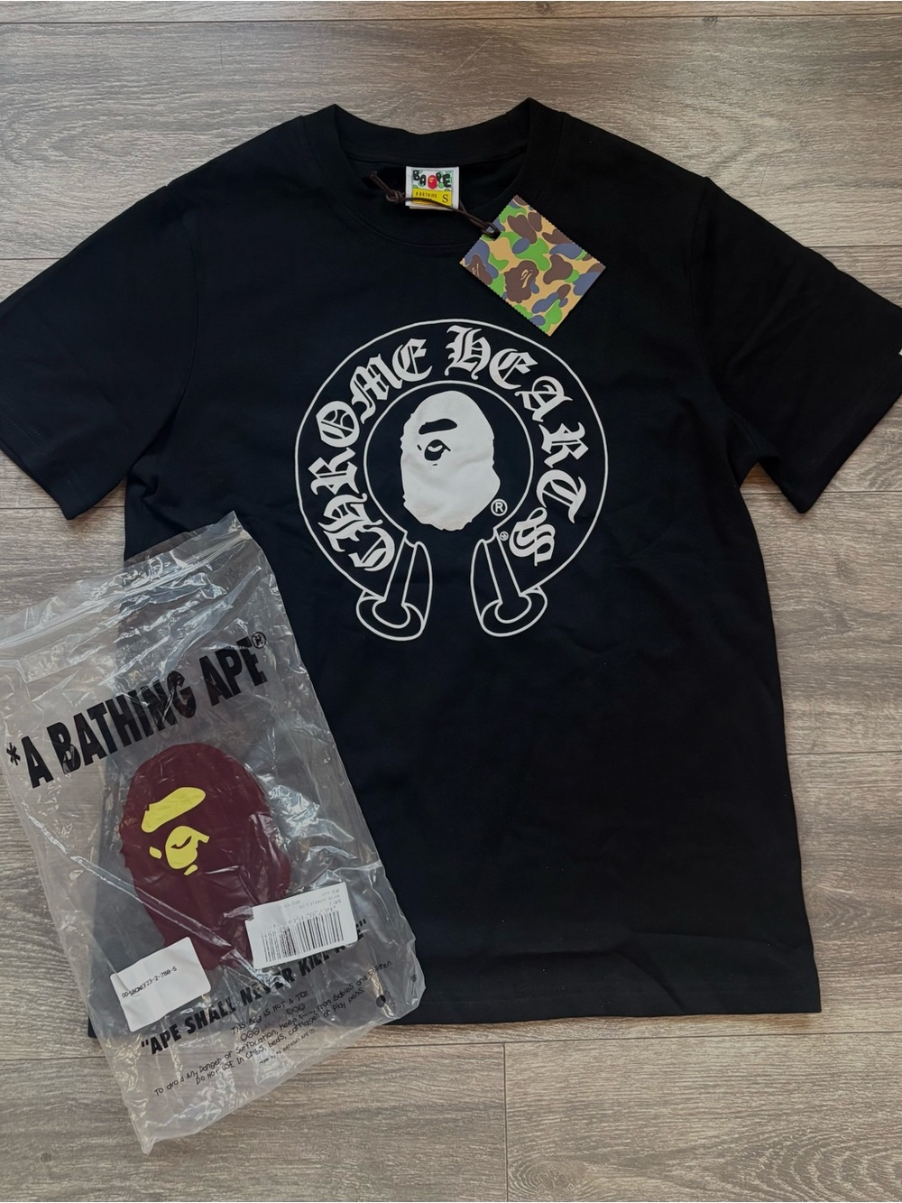 Chrome hearts x Bape black tee